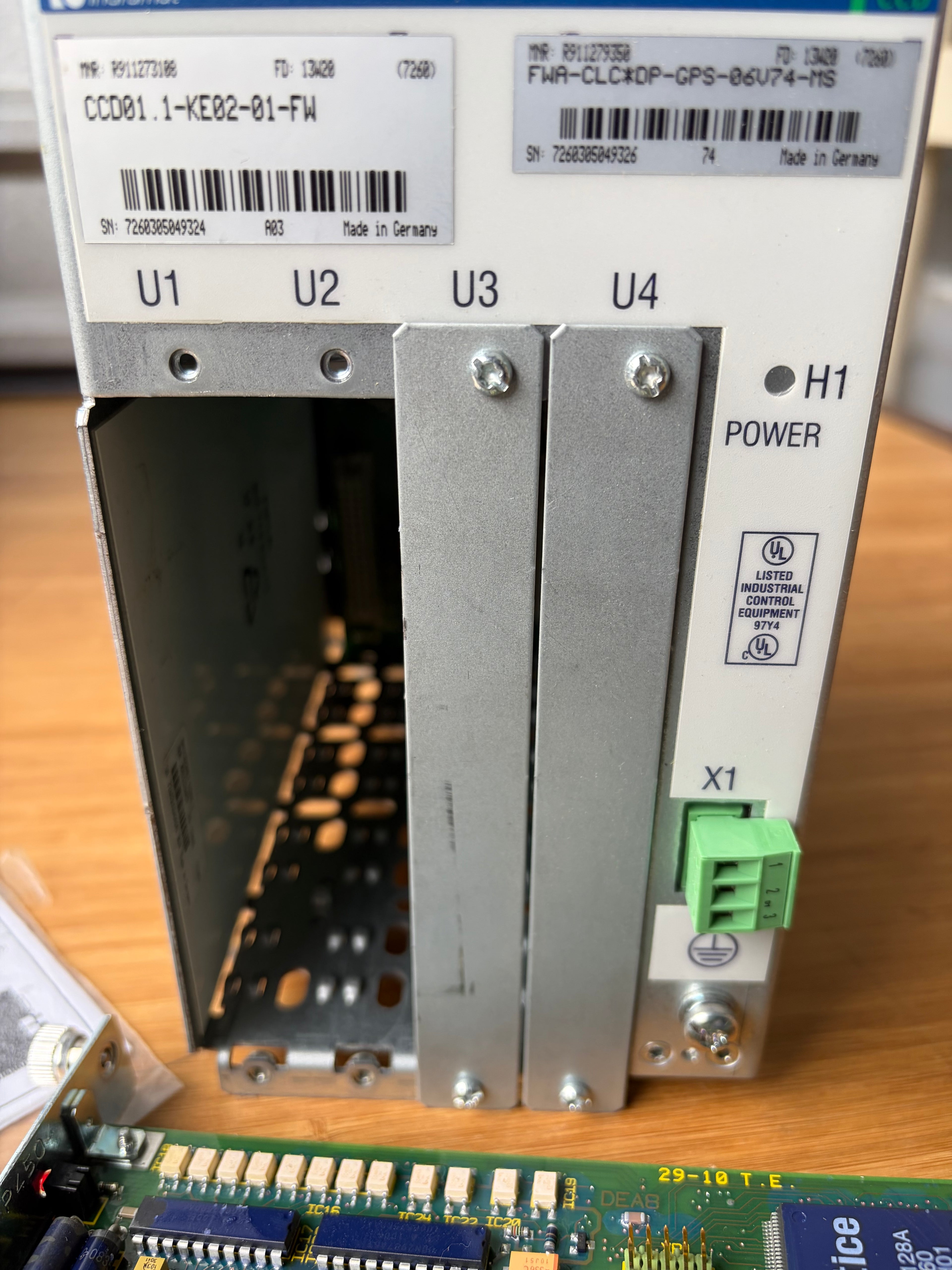 Rexroth Indramat CCD01.1-KE02-01-FW Motion Controller Chassis DEA28.1 CLC-D02.3